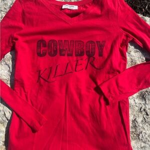 Red Cowboy Killer Shirt
